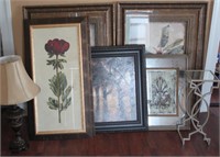Lot #60 Large Artwork & Mirror Lot- Floral Prints