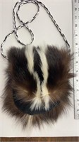 Genuine Skunk Fur Purse. Handmade