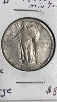 1918 D Standing Liberty Silver quarter