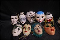 Ceramic masks lot .