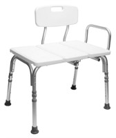 Carex Tub Transfer Bench with Height Adjustable Le