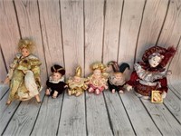 6 Porcelain Dolls