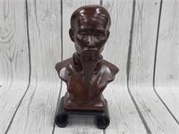 Solid Wooden Bust On Stand