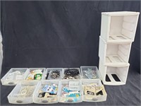 (3) 3 Drawer Sterilite Plastic Containers +