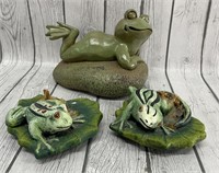 (3) Floating Frogs
