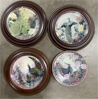(4)  Garden of Paradise Collection Plates