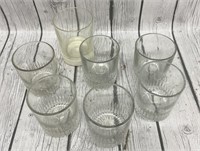 (7) Glass Cups