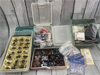 Big Lot With Beads, Sewing Buttons & More