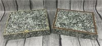 (2) Marble Color Nesting Boxes
