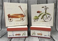 (4) Tricycle Nesting  Boxes
