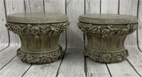 (2) Small Pillars or Plant Holders (6.5in)