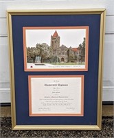 University of Illinois Diploma Frame