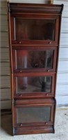 4 Tier Glass Front Barrister Bookcase