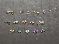 15 Pair of vintage pierced earring sets