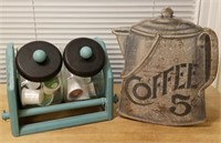 Coffee Station Accessories: Pod Holder & Sign