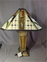 Beautiful Contemporary Stain Glass Lamp