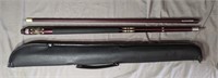 Like New Graphite Two Piece Pool Cue With Case