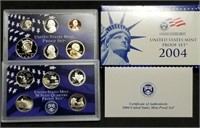 2004 US Mint 10-Coin Proof Set w/Quarters MIB