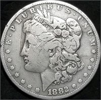 1882-O/S Morgan Silver Dollar, Scarce Coin