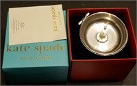 Kate Spade Silverplate Ring Holder New in Box