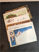 Group of Antique Christmas Theme Postcards