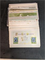 Large Group of Antique Holiday Theme Postcards