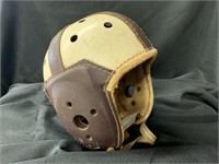 Vtg. leather football helmet