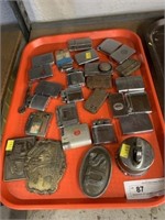 Selection of Lighters and Belt Buckles