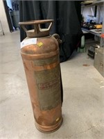 Copper Vtg. Fire Extinguisher.