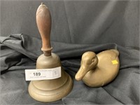 Brass Handbell and Brass Duck