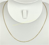 14K YELLOW GOLD NECKLACE CHAIN