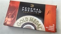 (20) Federal Premium Gold Medal Match 30-06 Spring