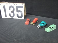 4 Tootsie toy cars
