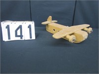 Wooden toy airplane