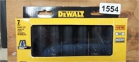 DEWALT 7PC SOCKET SET NEW