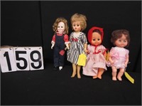 4 Composition dolls