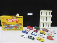 Hotwheels Collector's Case with 15 cars