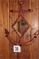 Small Mirror With Nautical Anchor Frame