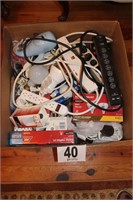 Box Of Misc., Lightbulbs, Power Strips