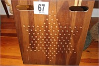 Chinese Checkers Wooden Board Game - 28.5" X 24"