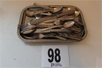 Tray Of Flatware - Stainless