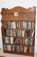 6 Shelf Bookcase With Books, 44" X 63" X 8.5"