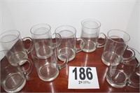 8 Glass Mugs