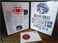 STATUTE OF LIBERTY STAMP COLLECTORS PANEL