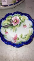Vintage Decorated Berry bowl set Japan  6 pc set