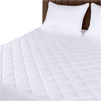 Bedding Quilted Fitted Mattress Pad (Queen)