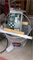 New Behrens galvanized mop bucket & mop head