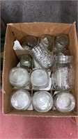 3 boxlot of canning jars