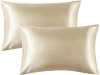 Bedsure Satin Pillowcase for Hair and Skin Taupe