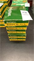5 boxes of Remington 20 ga buckshot